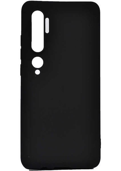 Xiaomi Mi Note 10 Kılıf Silikon Yumuşak Dokulu Premium- Siyah