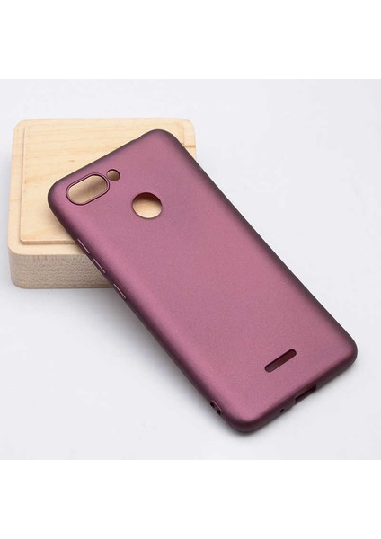 Xiaomi Redmi 6 Kılıf Silikon Yumuşak Dokulu Premium- Mürdüm