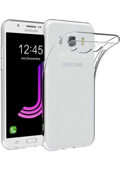 Galaxy J7 2016 Kılıf Şeffaf Silikon Lüx