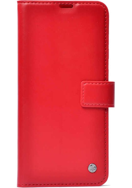 Xiaomi Redmi Note 8 Kılıf Deri Cüzdanlı Standlı Kılıf - Kırmızı