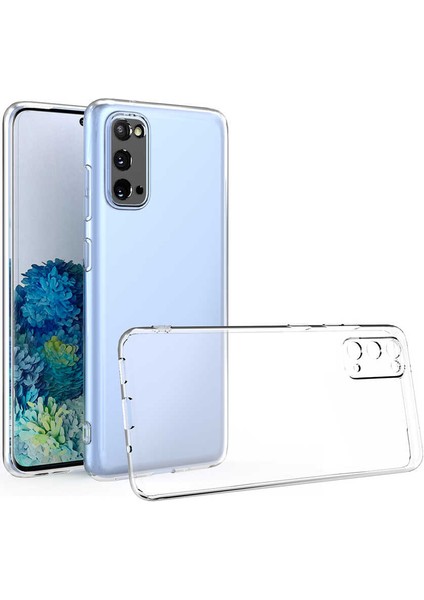 Galaxy S20 Kılıf Kamera Korumalı Süper Silikon Kapak