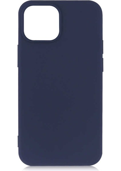 Apple iPhone 13 Mini Kılıf Silikon Yumuşak Dokulu Premium- Lacivert