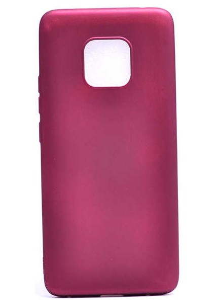 Huawei Mate 20 Pro Kılıf Silikon Yumuşak Dokulu Premium- Mürdüm