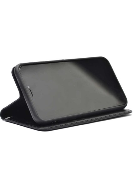 Galaxy S21 Kılıf Deri Cüzdanlı Standlı Kılıf - Siyah modelleri