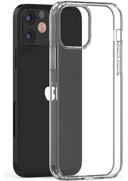 Apple iPhone 12 Kılıf Şeffaf Sert Tpu Silikon