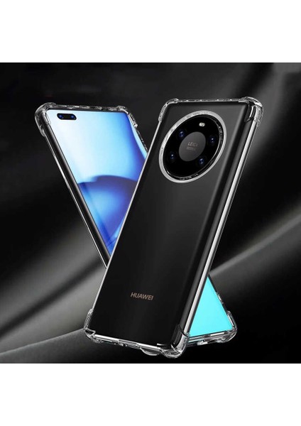 Huawei Mate 40 Pro Kılıf Darbe Emici Anti Shock Tpu Silikon