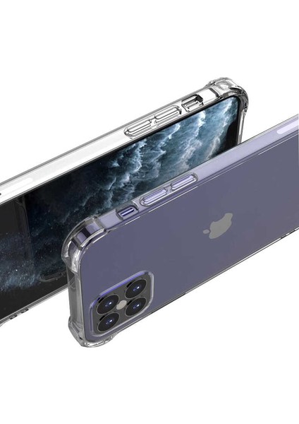 Apple iPhone 12 Pro Max Kılıf Darbe Emici Anti Shock Tpu Silikon