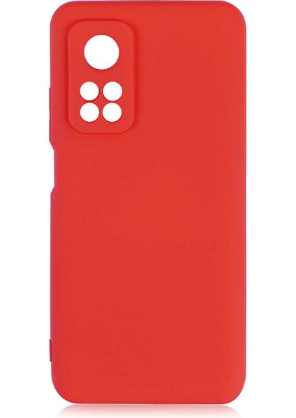 Xiaomi Mi 10T Pro 5g Kılıf Lansman Içi Kadife Silikon- Pembe Koyu