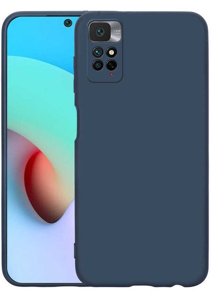 Xiaomi Redmi Note 11 Global Kılıf Lansman Içi Kadife Silikon- Lacivert