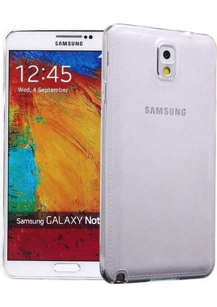 Galaxy Note 3 Kılıf Şeffaf Silikon Lüx