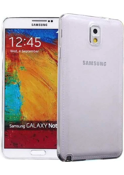 Galaxy Note 3 Kılıf Şeffaf Silikon Lüx