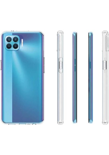 Oppo Reno 4 Lite Kılıf Şeffaf Silikon Lüx