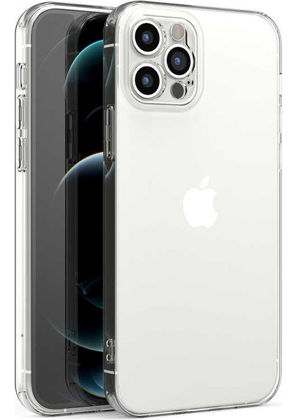 Apple iPhone 12 Pro Max Kılıf Kamera Korumalı Süper Silikon Kapak