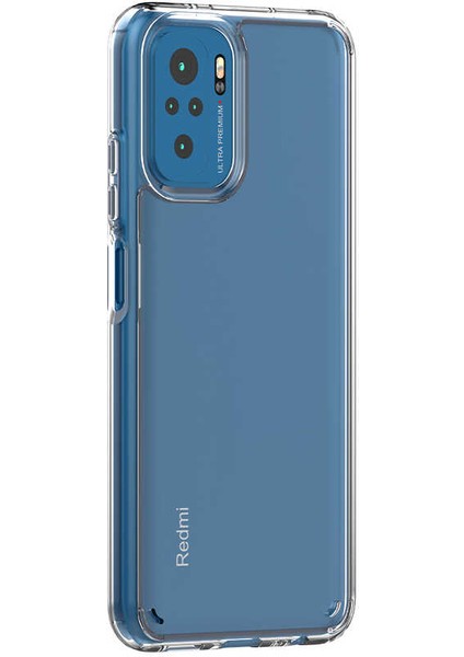 Xiaomi Redmi Note 10S Kılıf Şeffaf Sert Tpu Silikon