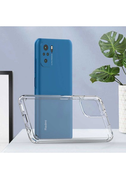 Xiaomi Redmi Note 10S Kılıf Şeffaf Sert Tpu Silikon