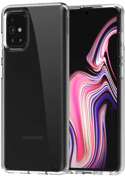 Galaxy A71 Kılıf Şeffaf Sert Tpu Silikon