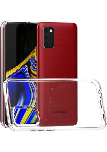 Galaxy A02S Kılıf Şeffaf Sert Tpu Silikon
