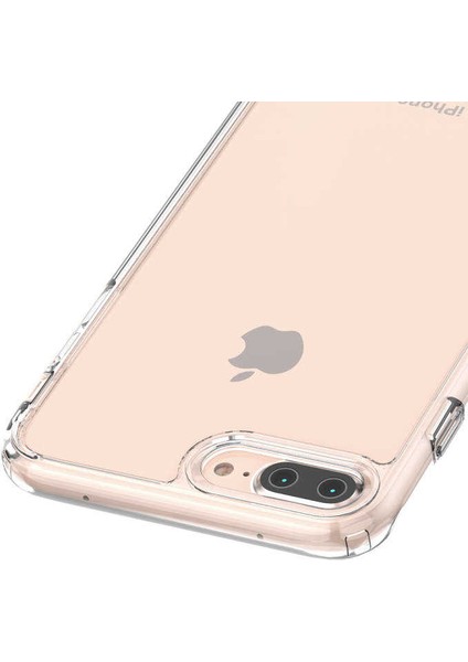 Apple iPhone 8 Plus Kılıf Şeffaf Sert Tpu Silikon