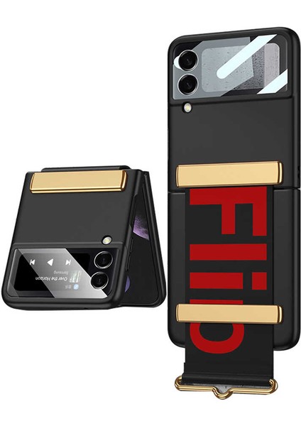 Galaxy Z Flip 3 Kılıf Flio Kıpta Kapak - Siyah