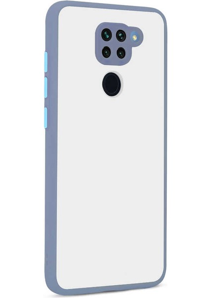 Xiaomi Redmi Note 9 Kılıf Mat Buzlu Kamera Korumalı Silikon - Mor