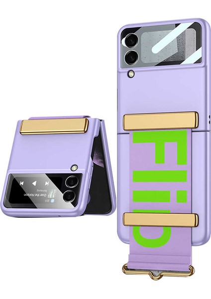 Galaxy Z Flip 3 Kılıf Flio Kıpta Kapak - Mor
