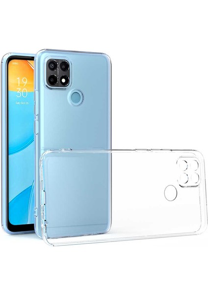 Oppo A15S Kılıf Kamera Korumalı Süper Silikon Kapak