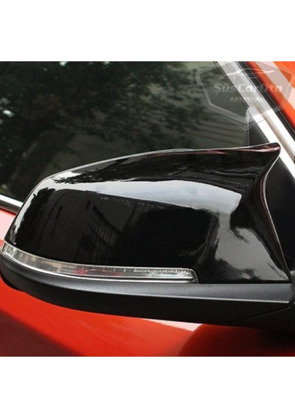 Bmw F30-F32-F20 2012-2018 Batman Yarasa Ayna Kapağı Piano Black Abs Plastik modelleri