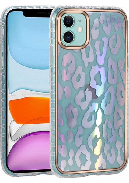 Apple iPhone 11 Kılıf Desenli Parlayan Transparan Avva Kapak NO11 Renkli