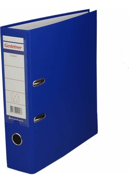 Mekanizmalı Plastik Klasör Dar Mavi 5 Lik Paket