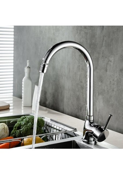 Elmina Armatür Oynar Başlıklı Lüx Mutfak Eviye Bataryası Musluğu Çeşmesi