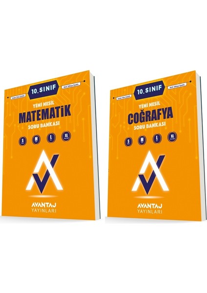 10. Sınıf Matematik + Coğrafya Soru Bankası Seti 2 Kitap 2023