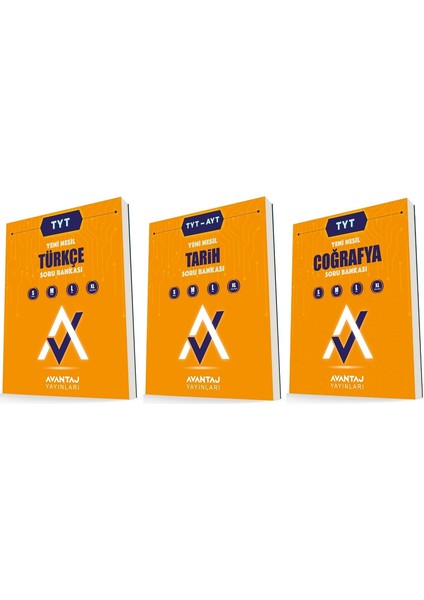 TYT Türkçe + Tarih + Coğrafya Soru Bankası Seti 3 Kitap 2023