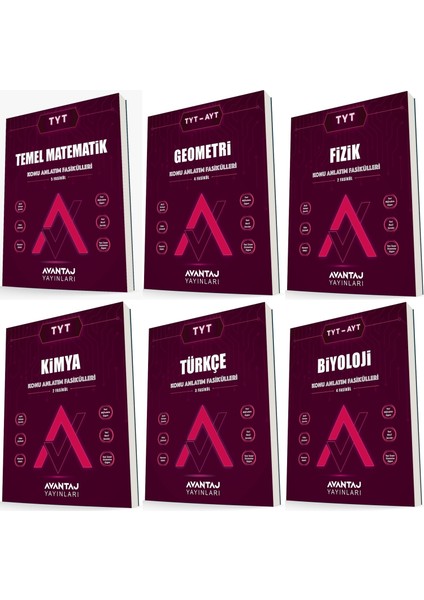 TYT Sayısal Konu Anlatım Fasikülleri Seti 6 Kitap 2023