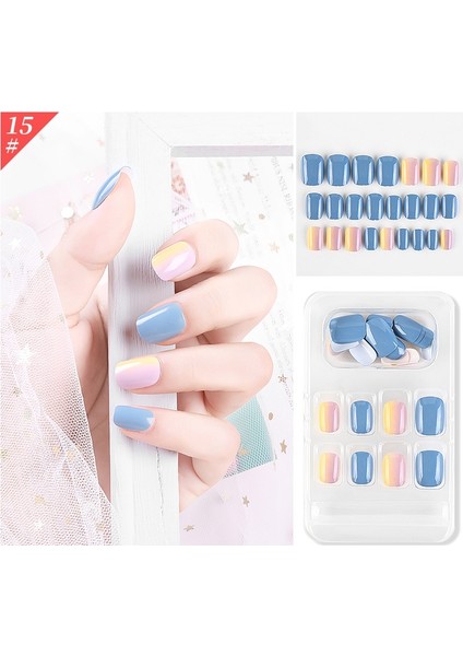 5 Adet Takma Tırnak - Çok Renklili (Yurt Dışından)