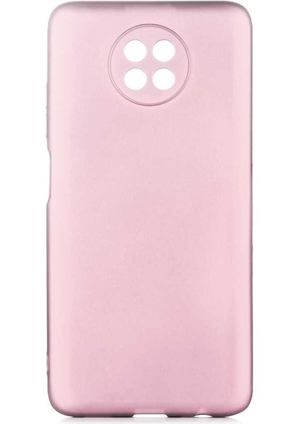 Xiaomi Redmi Note 9 5g Kılıf Silikon Yumuşak Dokulu Premium- Rose Gold