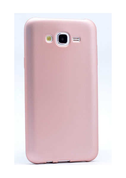 Galaxy J5 Kılıf Silikon Yumuşak Dokulu Premium- Rose Gold