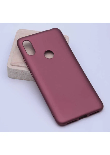 Xiaomi Mi 8 Kılıf Silikon Yumuşak Dokulu Premium- Mürdüm