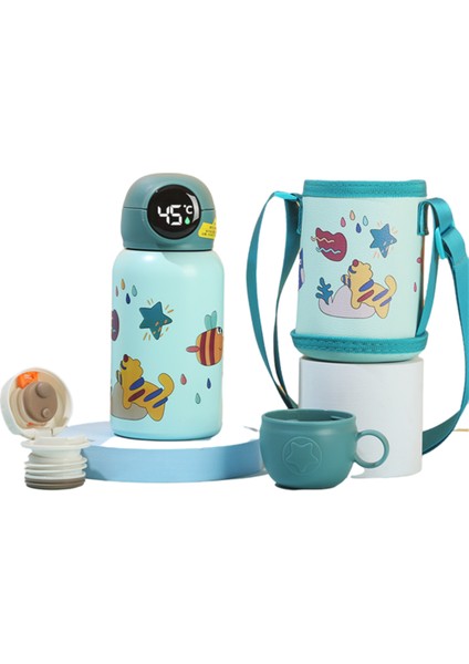 Erkekler ve Kızlar Için 500ML Akıllı Termos Kupası 316 Pasalı Paslanmaz Çelik Termos Kupası(Yurt Dışından)