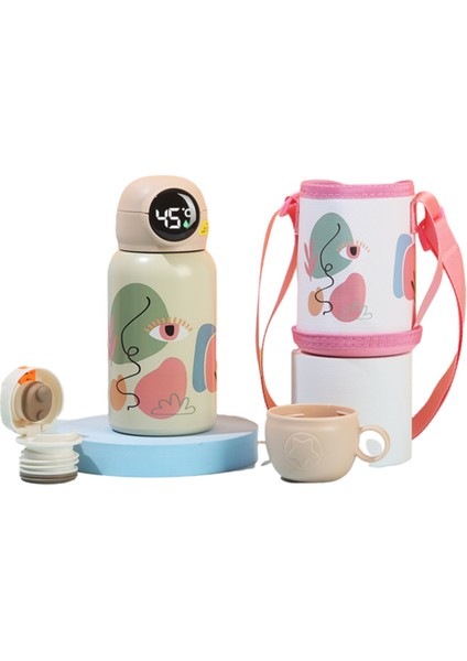 Erkekler ve Kızlar Için 500ML Akıllı Termos Kupası 316 Pasalı Paslanmaz Çelik Termos Kupası(Yurt Dışından)