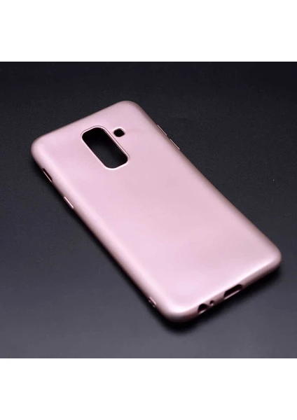 Galaxy J8 Kılıf Silikon Yumuşak Dokulu Premium- Rose Gold