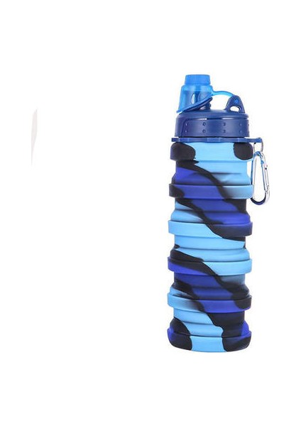 Silikon Spor Su Isıtıcısı, Ins Kamuflaj, Açık Hava Fitness, Portatif Fincan, Kişilik Katlanır Su Bardağı(Yurt Dışından)