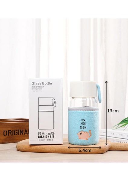 250ML Cam Fincan, Yaratıcı Sevimli Su Bardağı(Yurt Dışından)
