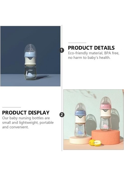 240ML Bebek Cam Şişe(Yurt Dışından)