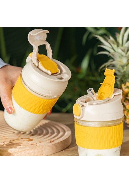 Gıda Sınıfı Süt Çay Kahve Kupası, Bayanlar Taşınabilir Çay Kupası, Büyük Kapasiteli Saman Kupası(Yurt Dışından) fırsatları