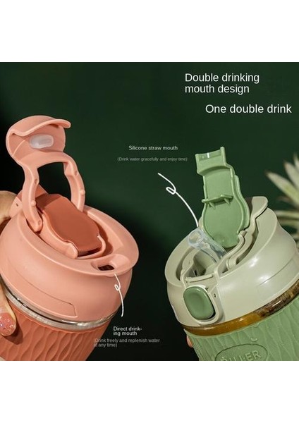 Gıda Sınıfı Süt Çay Kahve Kupası, Bayanlar Taşınabilir Çay Kupası, Büyük Kapasiteli Saman Kupası(Yurt Dışından) fiyatları