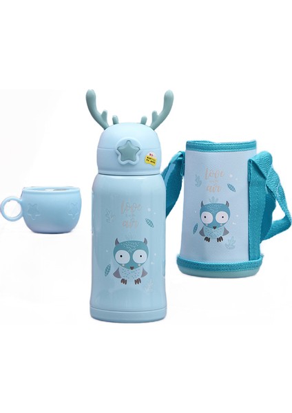 600ML Bebek Besleme Fincan Paslanmaz Çelik Süt Termos(Yurt Dışından)