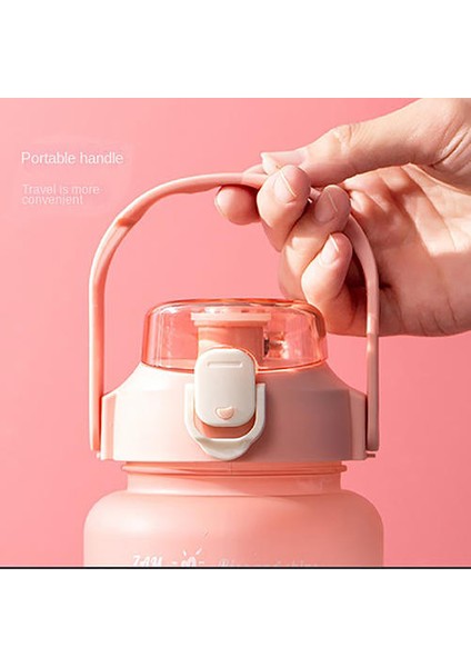 Spor Kupası, Gradyan Plastik Kupa Su Şişesi, Zaman Ölçeği Sippi Kupası, 2000ML Uzay Kupası, Büyük Su Isıtıcısı(Yurt Dışından) fırsatları