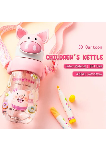 Çocuk Su Isıtıcısı 490 ml Saman Çocuk Kupası(Yurt Dışından) fiyatları