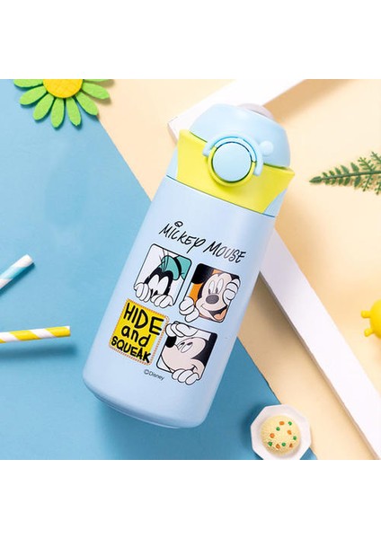 Karikatür Mickey Mouse Çocuklar Saman Besleme Bardak Kupa Içecek Bebek Mcqueen Sophia Paslanmaz Çelik Termos Şişe Noel Hediyeleri | Kupalar (Mavi)(Yurt Dışından) fiyatları
