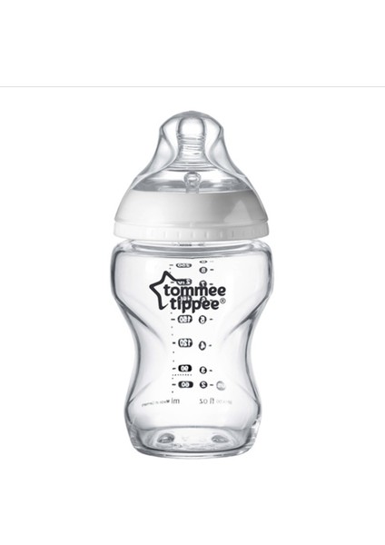 Tommee Tippee Şeffaf Biberon 250ML | Şişeler (Şeffaf)(Yurt Dışından)